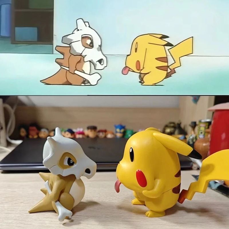 Model Kit Quick Pokemon - مجسم بوكيمون كيوبون غريمايس بيكاتشو بحجم