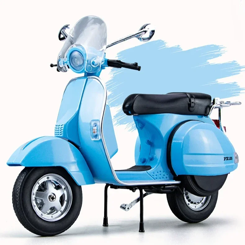 Model Kit Vespa - 1:10 PX125 سبيكة الترفيه نموذج دراجة