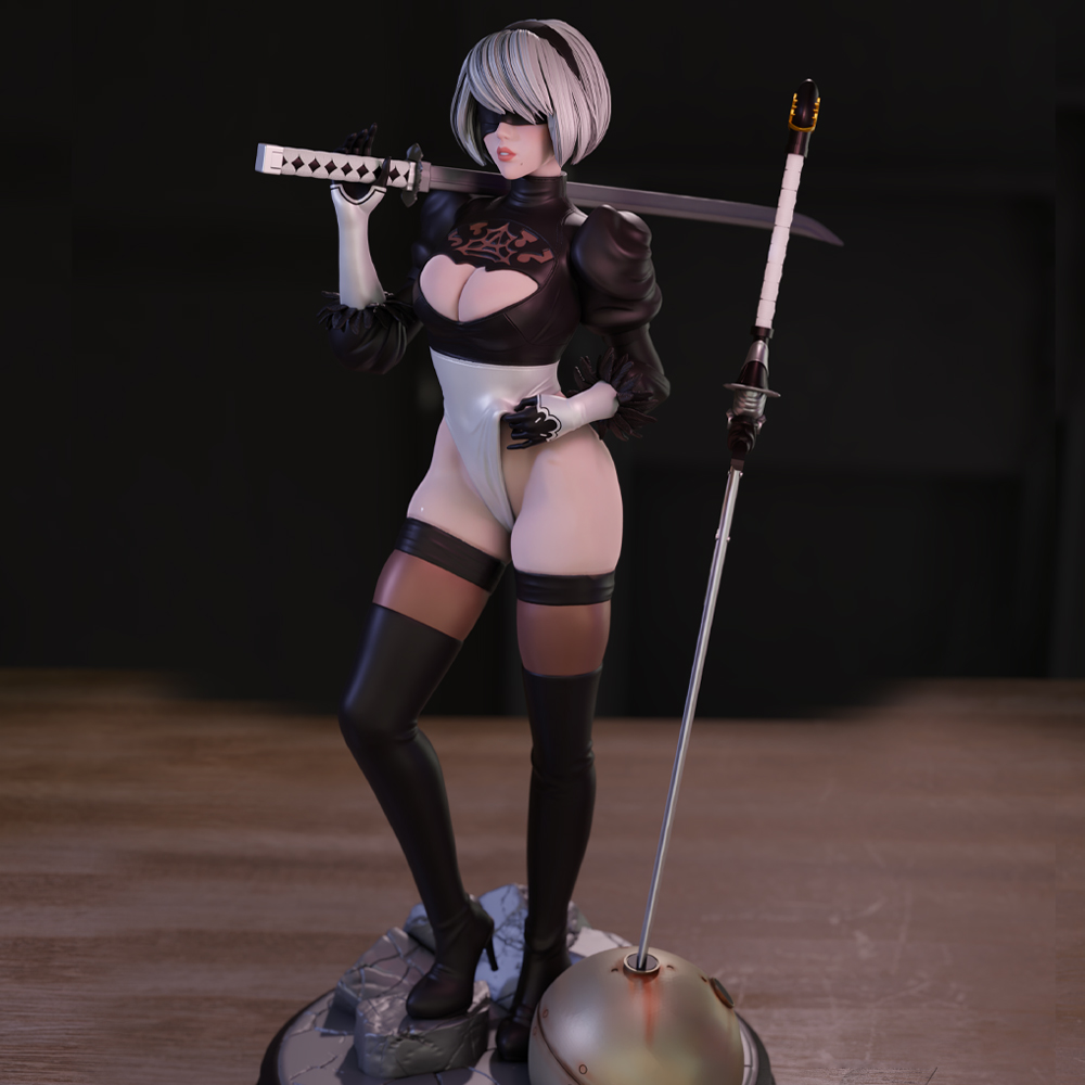 Model Kit Nier Automata - مجموعة نماذج الجمال بطباعة ثلاثية الأبعاد