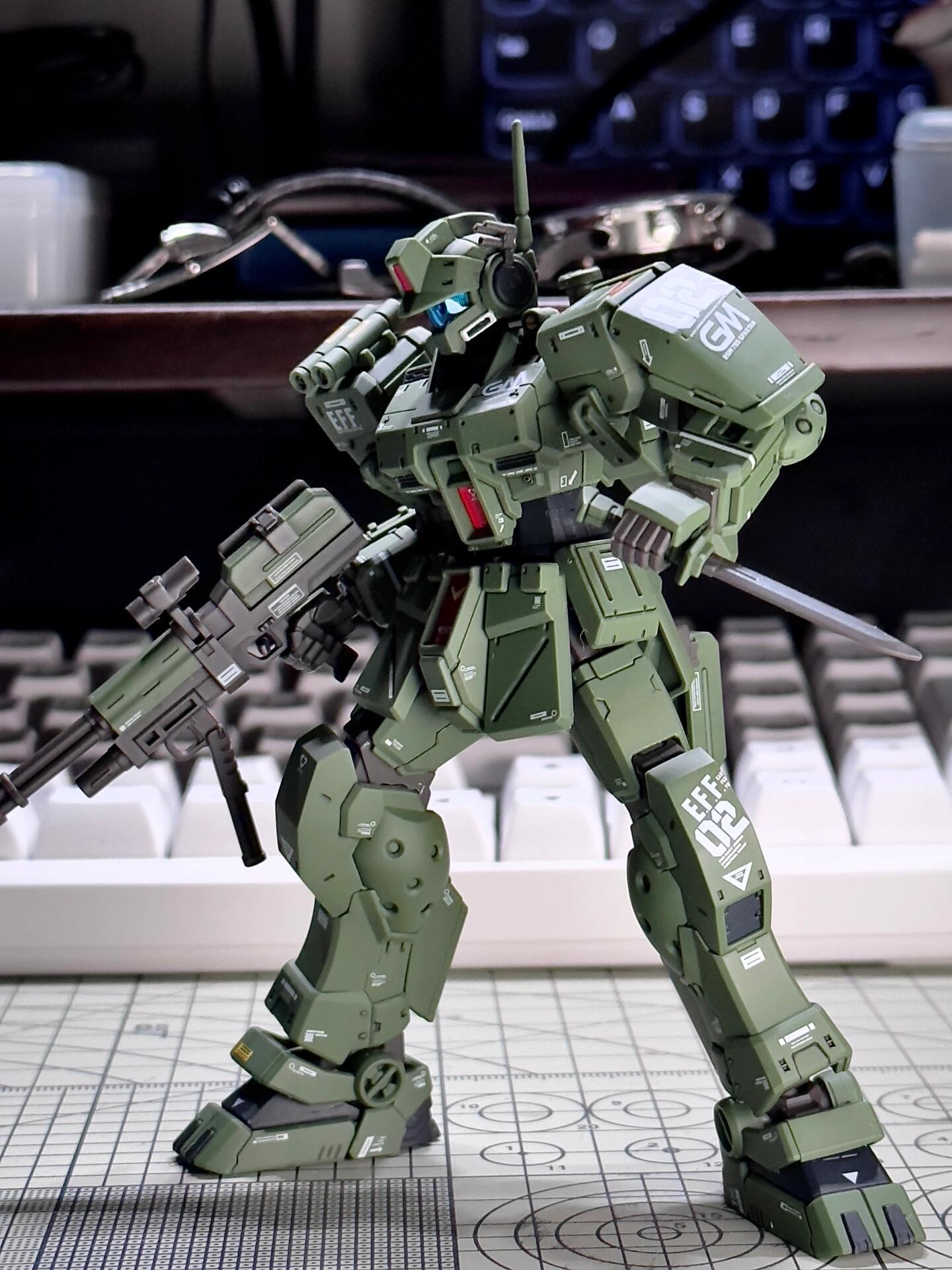 XFS HG 1/144 RGM-79S GM المتقش - مراجعة Model Kit Baki وسعره