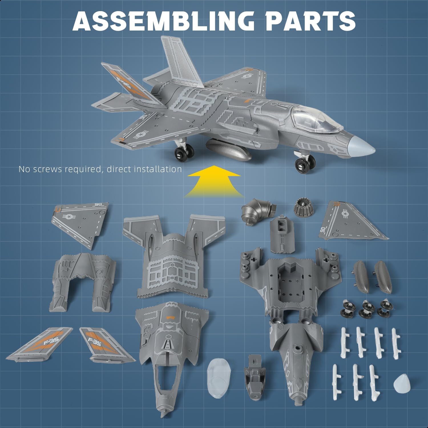نموذج طائرة مقاتلة F-35 بمقياس - مراجعة Model Kit Quick وسعره
