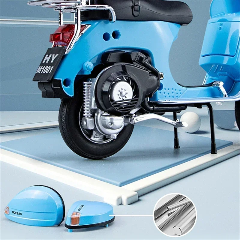 1:10 PX125 سبيكة الترفيه نموذج - مراجعة Model Kit Vespa وسعره