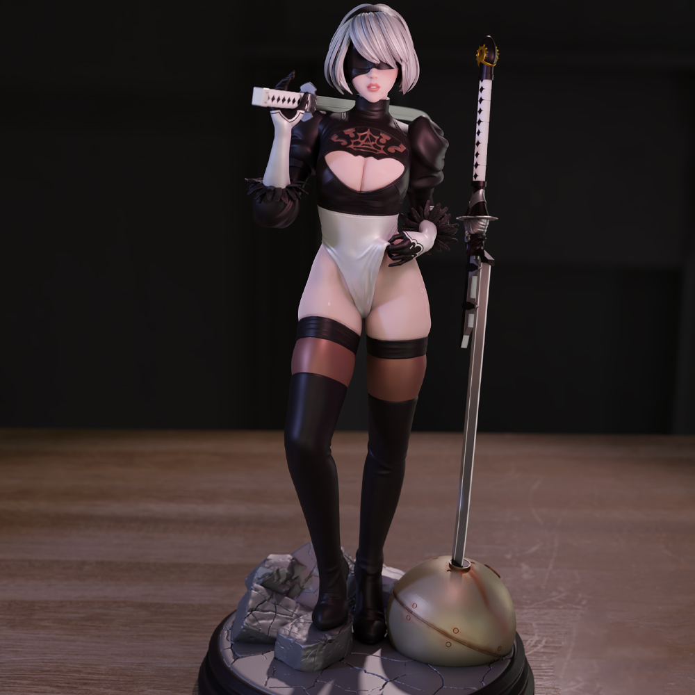 مجموعة نماذج الجمال بطباعة ثلا - مراجعة Model Kit Nier Automata وسعره