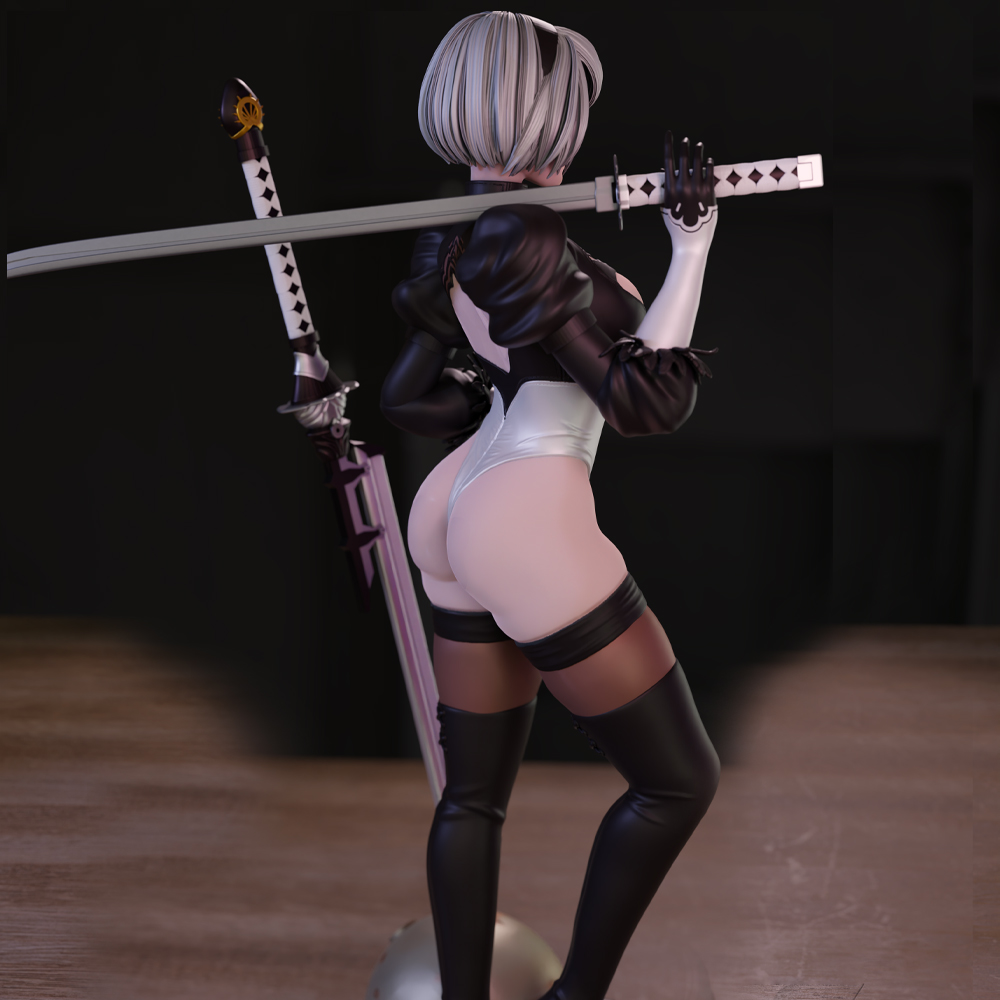 مجموعة نماذج الجمال بطباعة ثلا - مراجعة Model Kit Nier Automata وسعره
